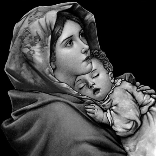 Maria e Jesus bebe